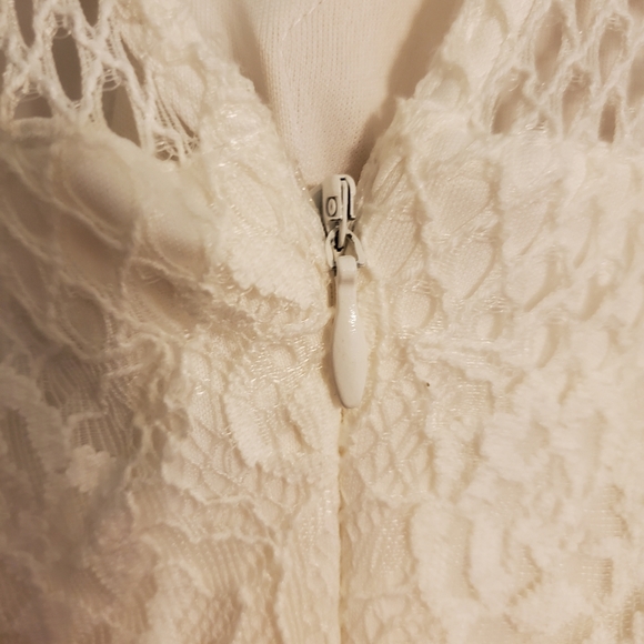 GUESS white lace midi dress - Picture 5 of 7